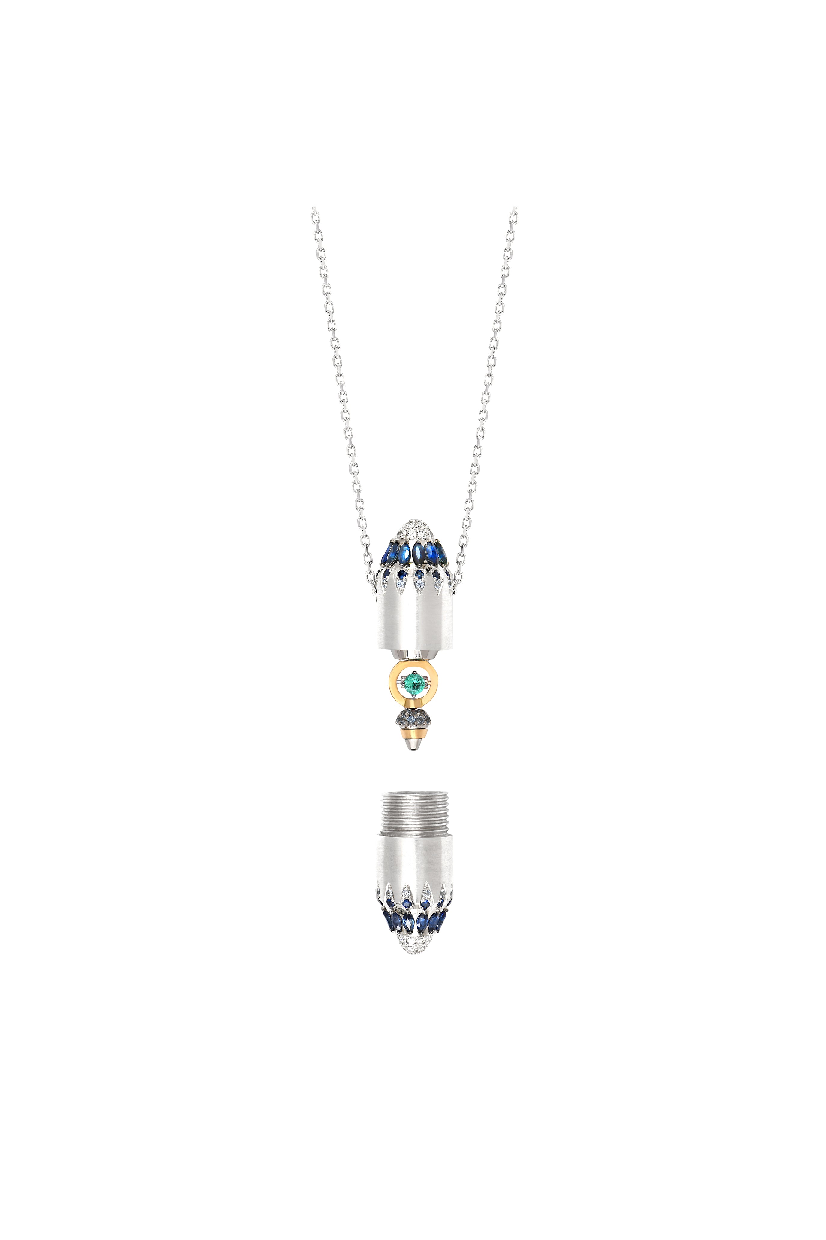 Amar Beryl sapphire pendant