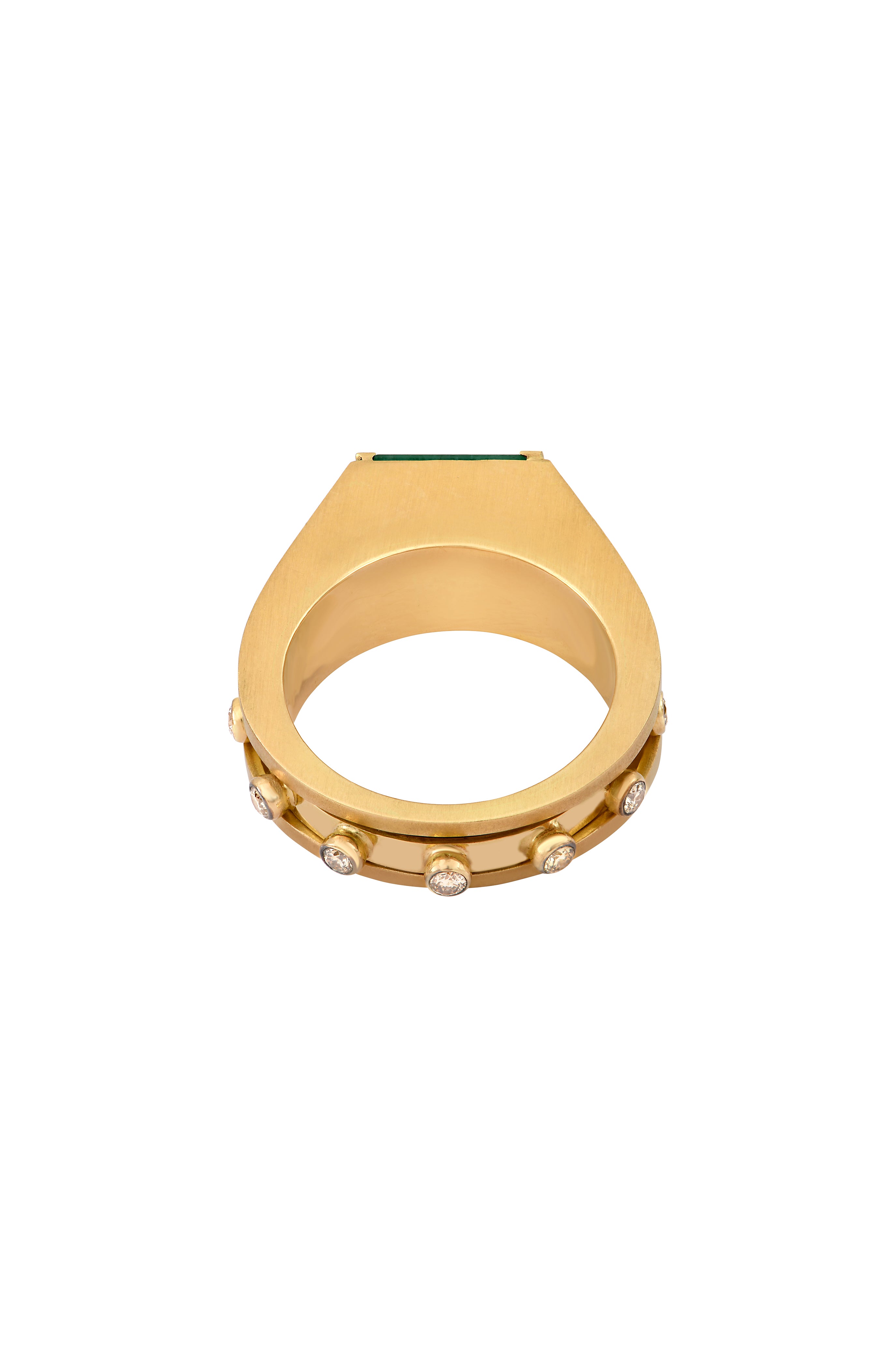Padme diamond emerald ring
