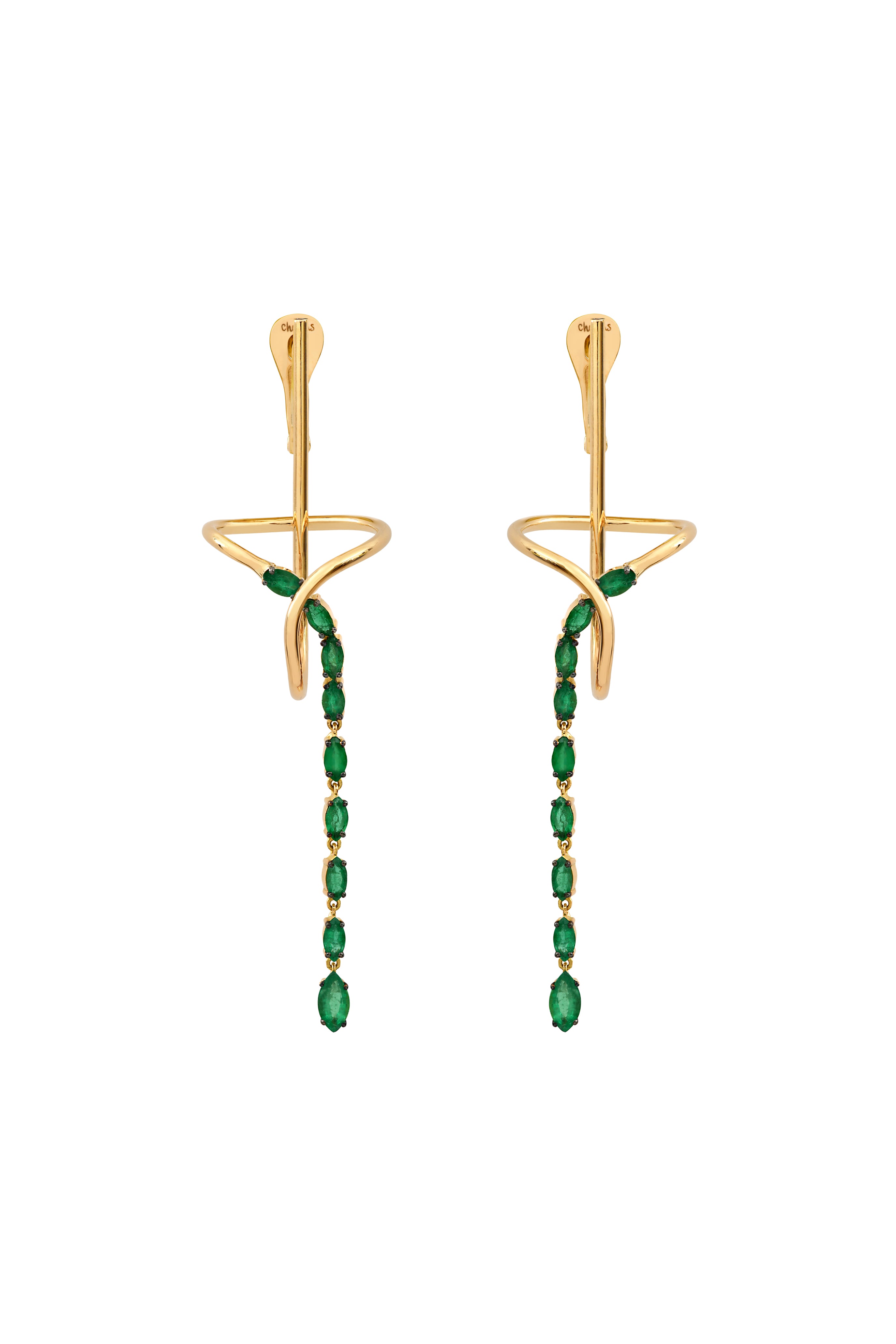 Bond in Bliss emerald earrings