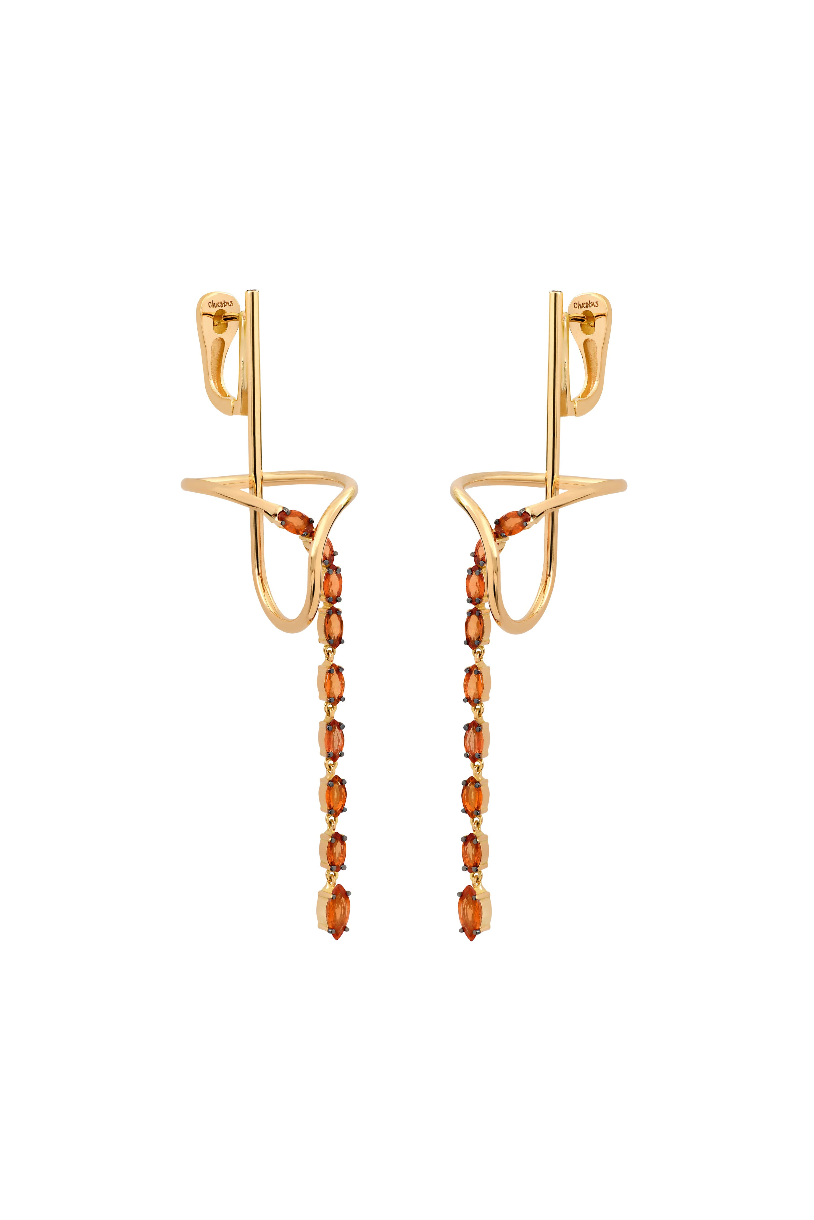 Bond in Bliss fire opal earrings