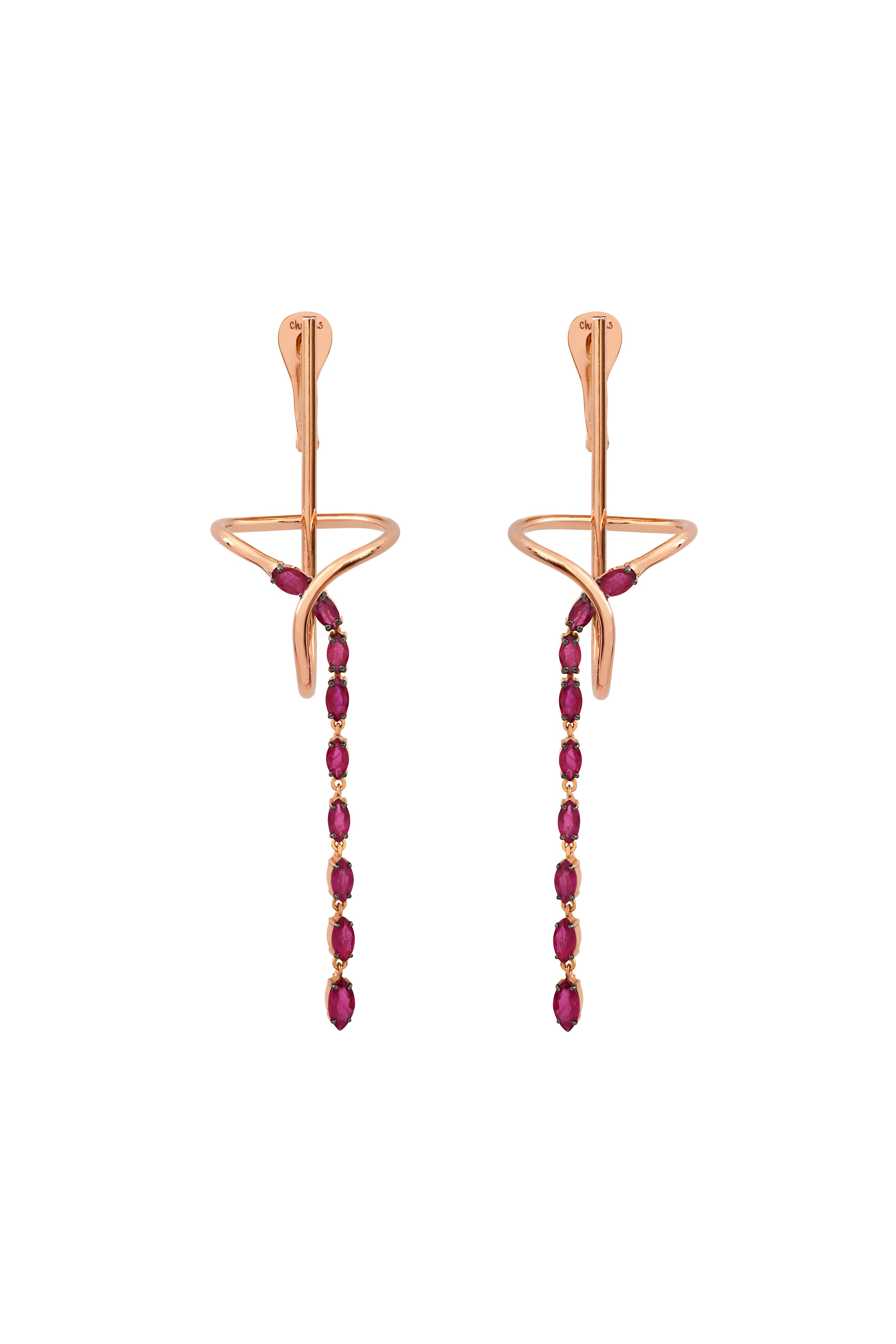 Bond in Bliss ruby earrings