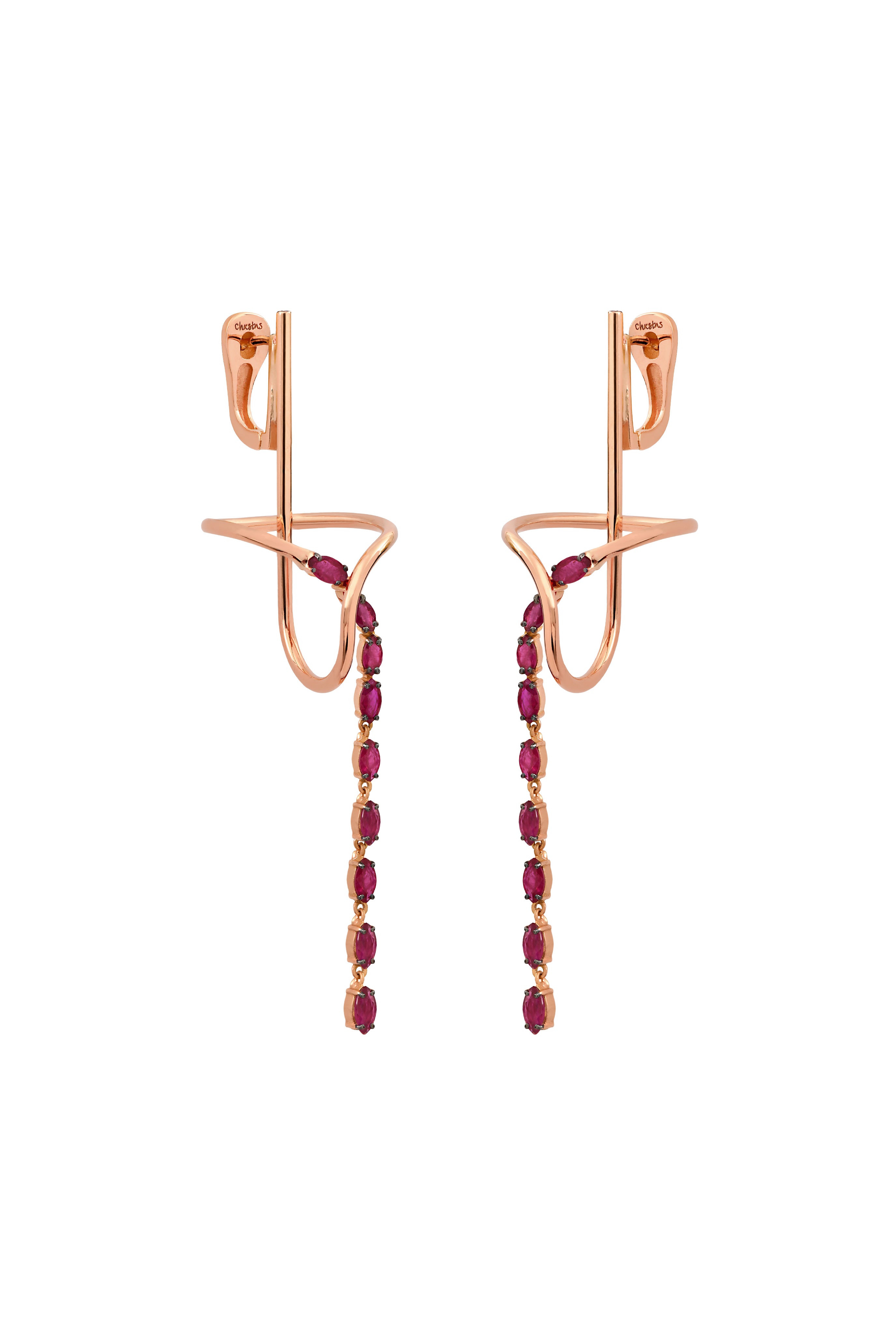 Bond in Bliss ruby earrings