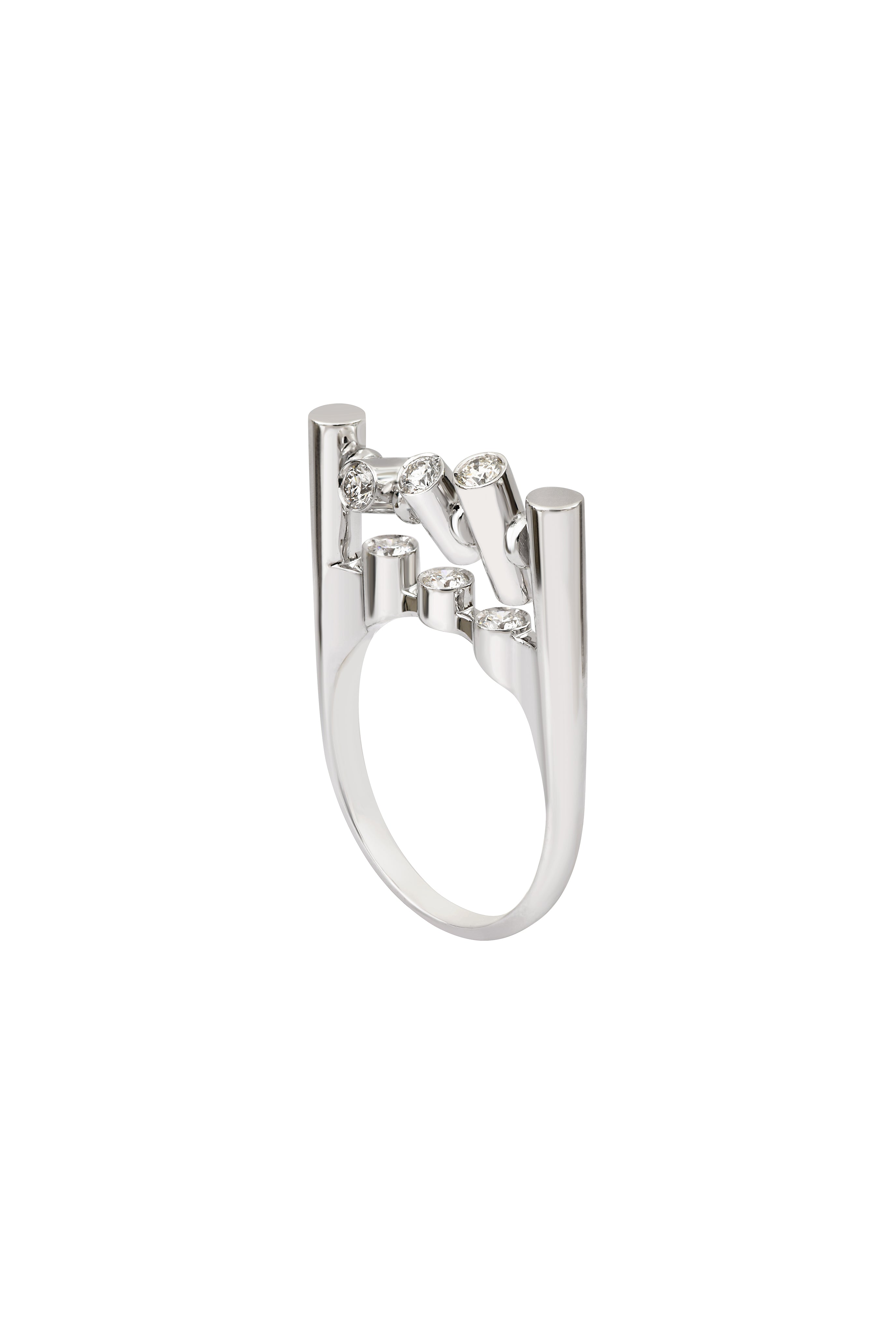 Jagat diamond white gold ring